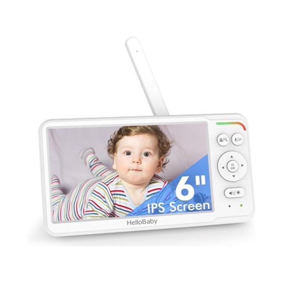 HelloBaby HB6560 Replacement Monitor Only 5 inch IPS Screen White Parent Unit